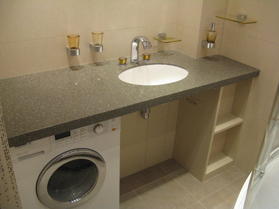 Зона Столешницы в Ванной Комнате установка столешницы