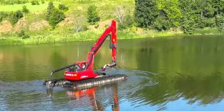 Применение плавающего экскаватора на различных видах водоемов