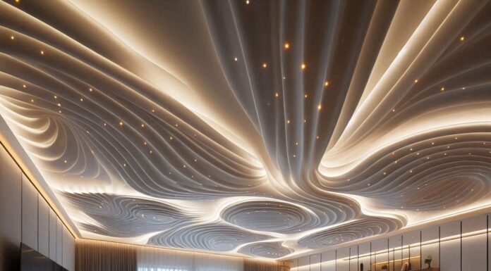 Натяжной глянцевый потолок: как выбрать и установить